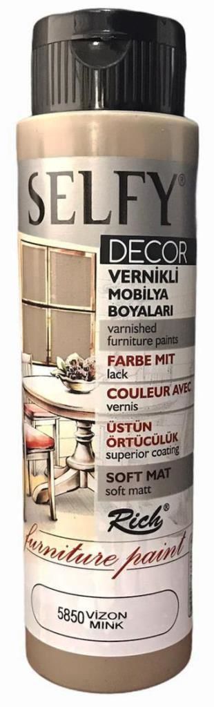 Rich Selfy Decor Vernikli Boya 500cc Vizon 5850