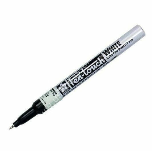 Sakura Pen-touch Extra Fine Permanent Kalem Beyaz 0,7mm