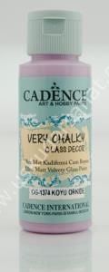Cadence Very Chalky Glass Decor Cam Boyası 59ml 1374 Koyu Orkide-Dark Orchıd