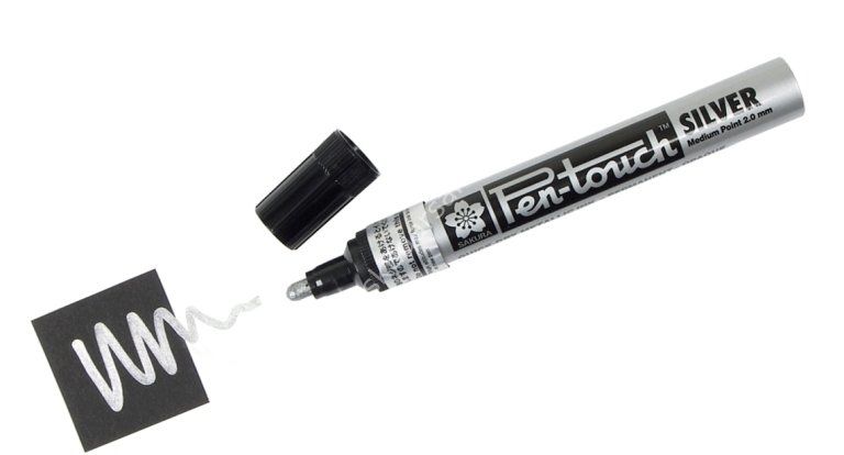 Sakura Pen-touch Markör Permanent Kalem Gümüş 2,0mm