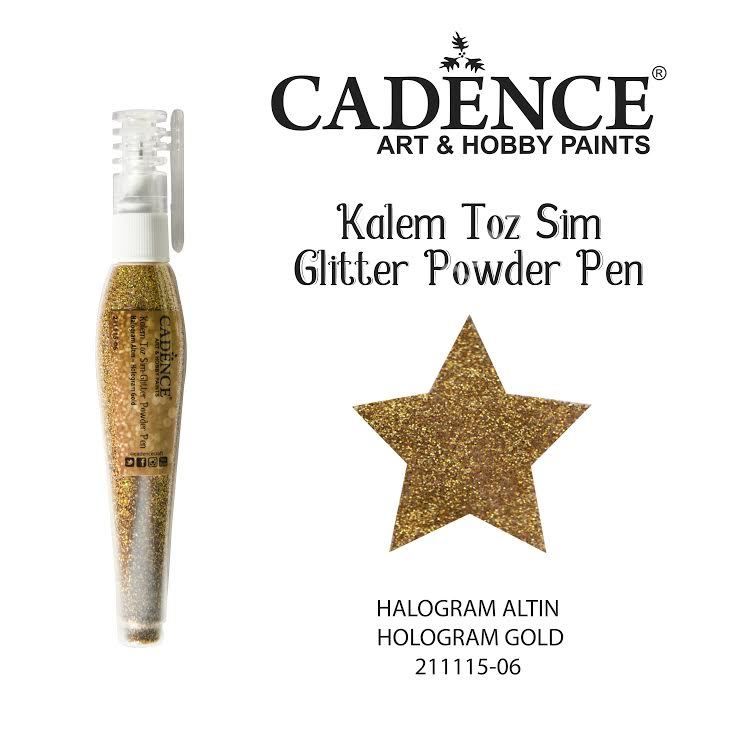 Cadence Kalem Toz Sim - Glitter Powder 10gr HOLOGRAM ALTIN-06