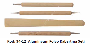 Aluminyum Folyo Kabartma Seti 4 Parça