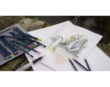 Derwent Waterbrushes Sulu Fırça Set 3'lü