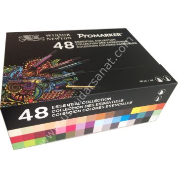 Winsor Newton Promarker Temel Koleksiyon Set 48 Renk Saklama Kutusunda