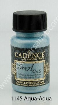 Cadence Dora Textile Metalik Kumaş Boyası 50ml 1145 Aqua-Aqua