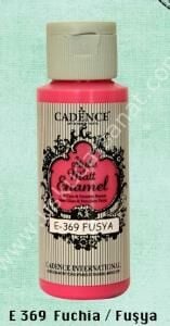 Cadence Style Matt Enamel Cam & Porselen Boyası 59 ml E 369  Fuchia Fuşya