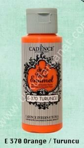 Cadence Style Matt Enamel Cam & Porselen Boyası 59 ml E 370 Orange Turuncu