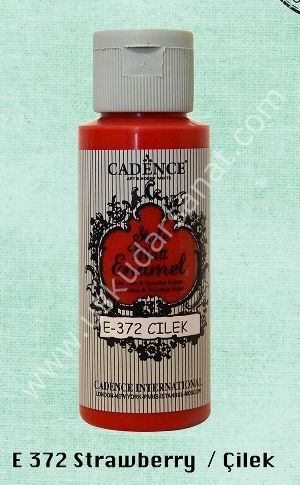 Cadence Style Matt Enamel Cam & Porselen Boyası 59 ml E 372 Strawberry  Çilek