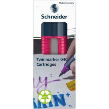 Schneider Paint-It 040 Twin Markör Kartuşu 2 li Böğürtlen