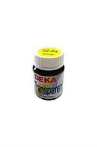 Deka Transparent Cam Boyası 25ml Cam Şişe 02-04 Lemon