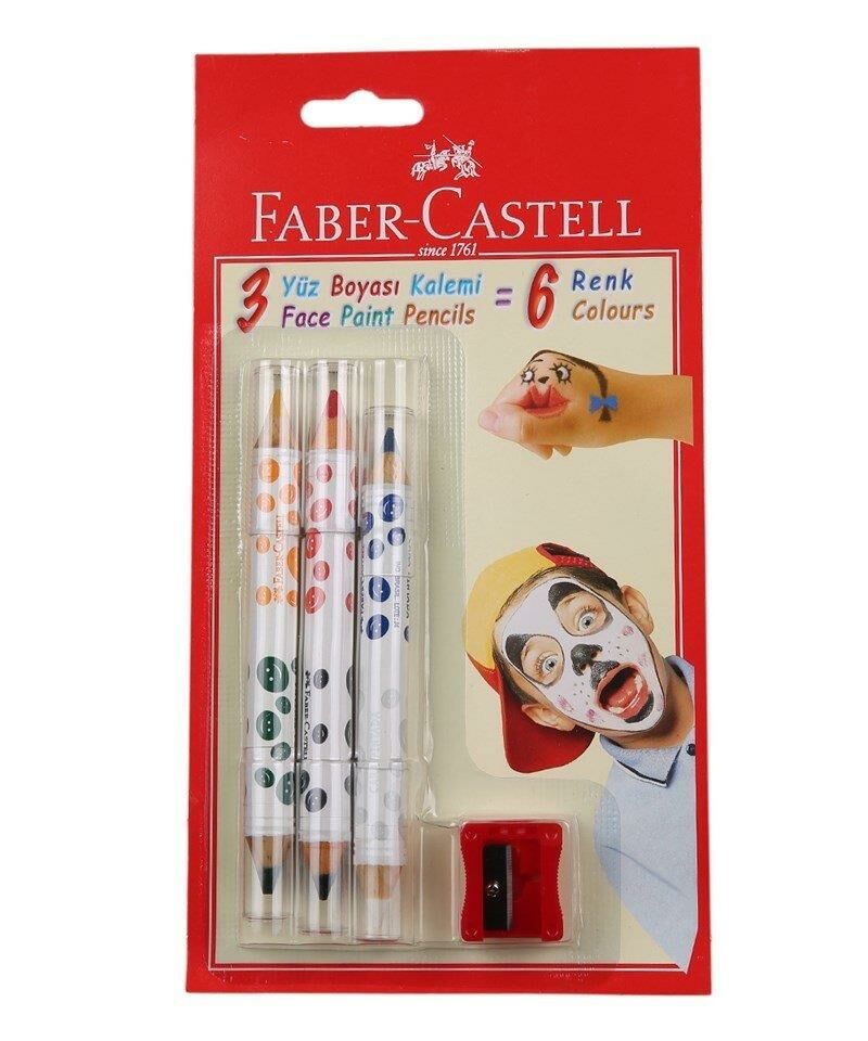 Faber Castell  Yüz Boyası Kalemi 6 Renkli