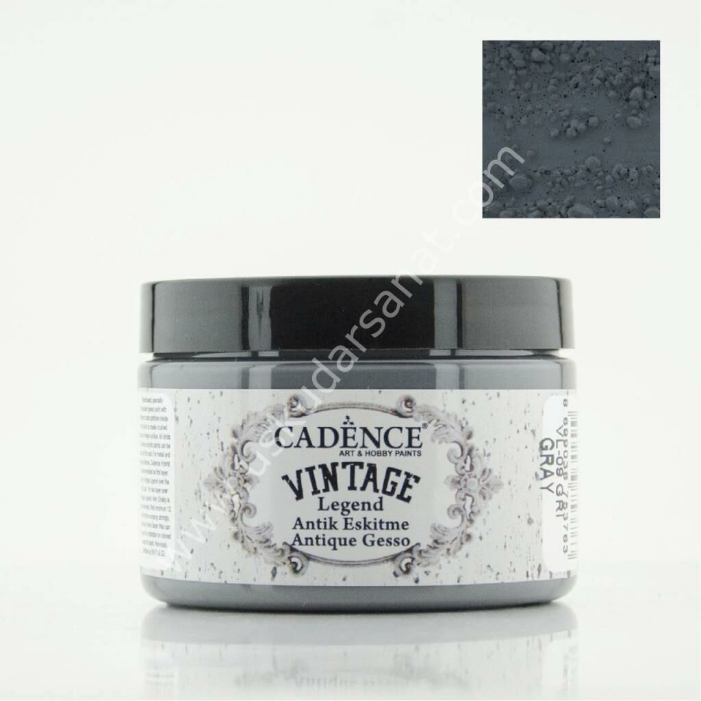 Cadence Vintage Legent Antik Eskitme 150ml VL-09 GRİ