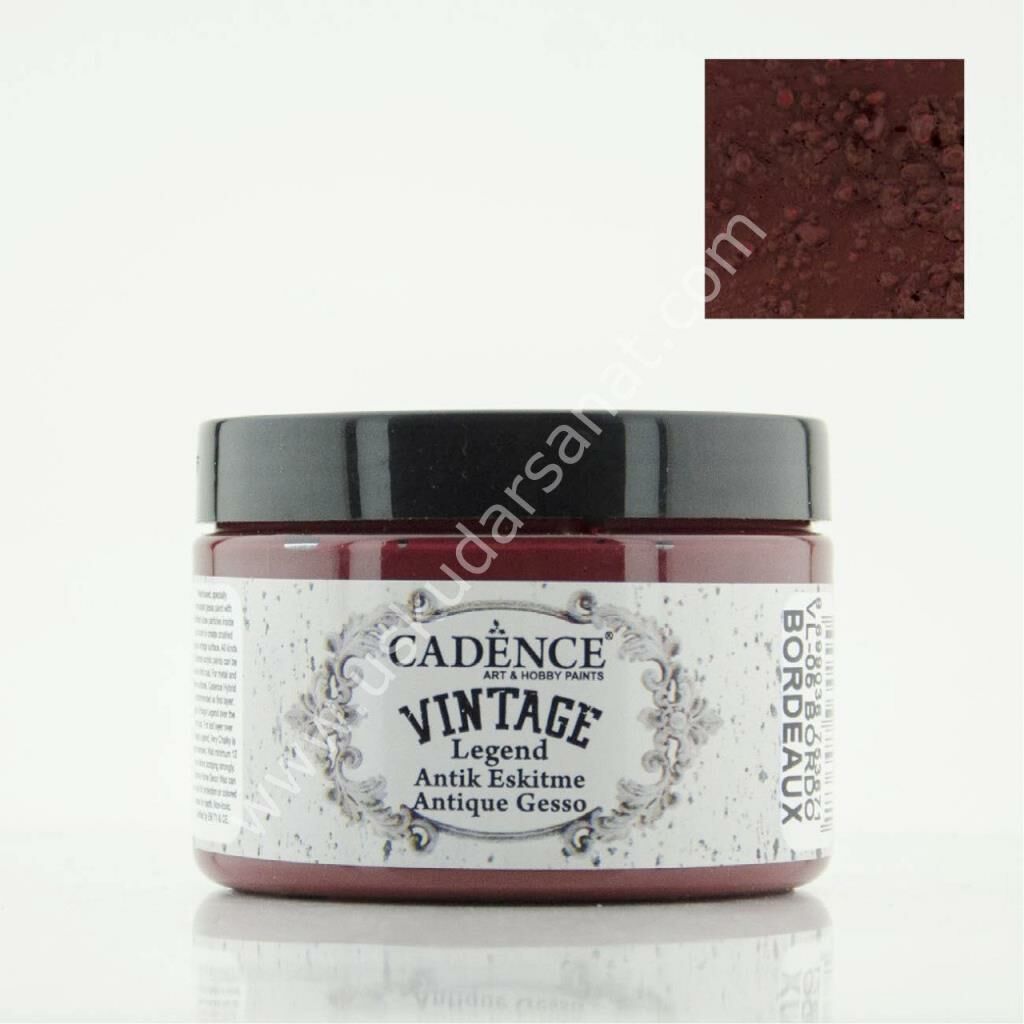 Cadence Vintage Legent Antik Eskitme 150ml VL-05 BORDO