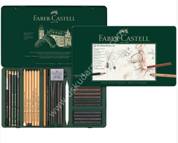 Faber Castell Pitt Monochrome Grafit Çizim Seti 33 Parça