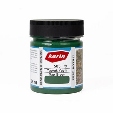 Karin Ezilmiş Ebru Boyası 105ml 503 Yaprak Yeşili