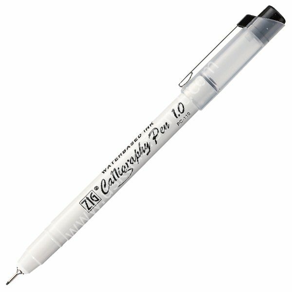 Zig Calligraphy Pen  Kaligrafi Kalemi 1.0 mm Düz Siyah