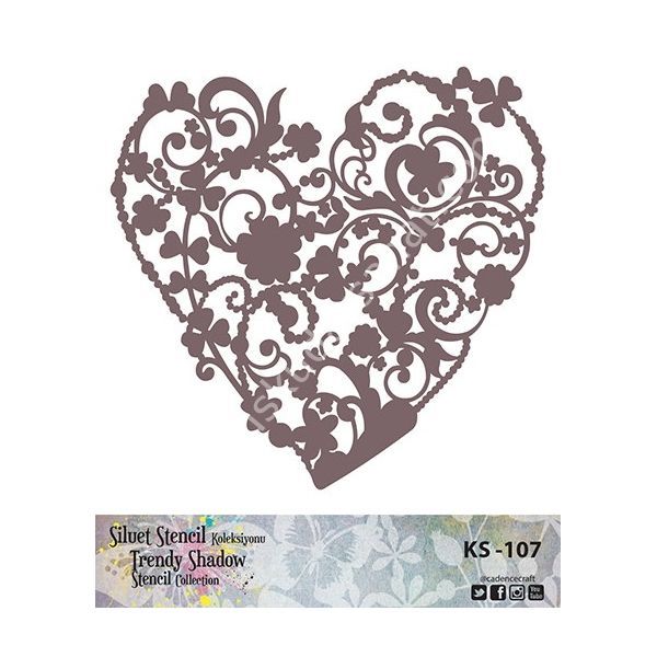 Cadence Siluet Trendy Shadow Stencil KS-107