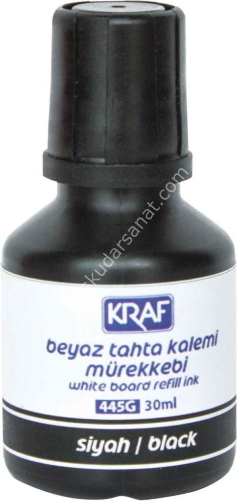 Kraf Beyaz Tahta Kalemi Mürekkebi 30ml SİYAH 445G