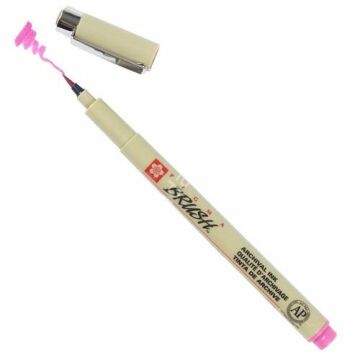 Sakura Pigma Brush Pen Fırça Uçlu Kalem Pembe