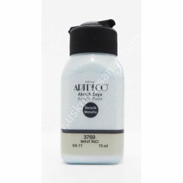 Artdeco Metalik Akrilik Boya 75 ml 3769 MAVİ İNCİ