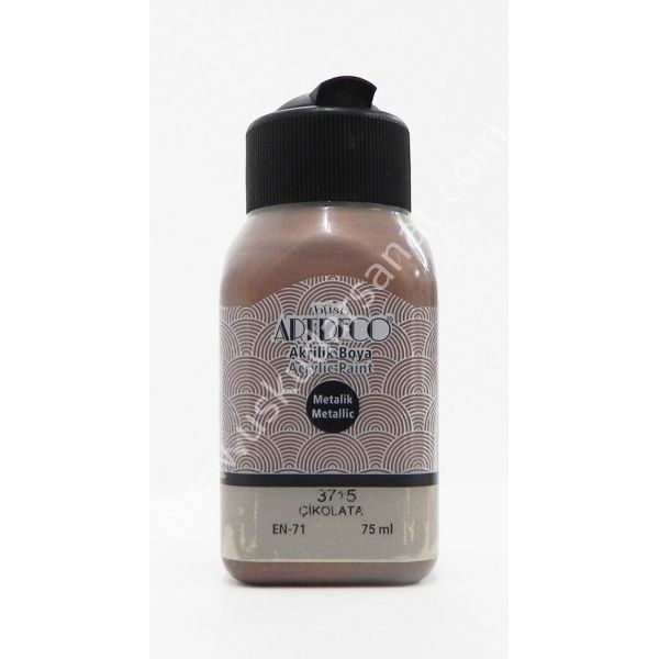 Artdeco Metalik Akrilik Boya 75 ml 3715 ÇİKOLATA