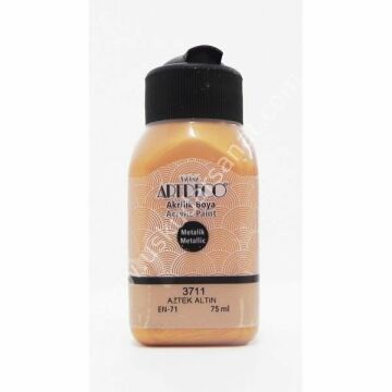 Artdeco Metalik Akrilik Boya 75 ml 3711 AZTEK ALTIN