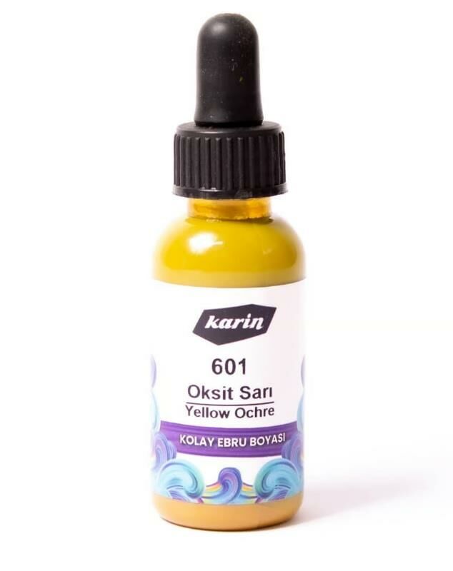 Karin Kolay Ebru Boyası 30ml Oksit Sarı 601