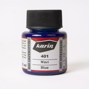 Karin Hat Mürekkebi 45ml Mavi 401