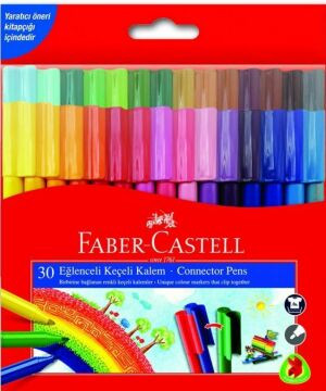 Faber-Castell Eglenceli Keçeli Kalem, 30 Lu