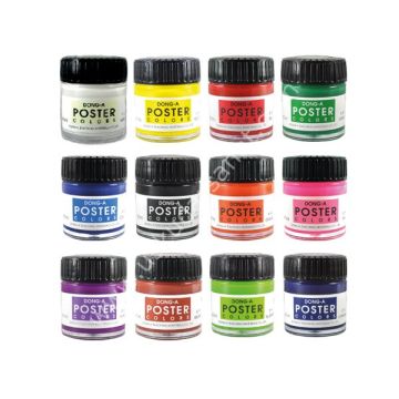 Dong-A Poster Colors Guaj Boya 15 ml x 12 Renk