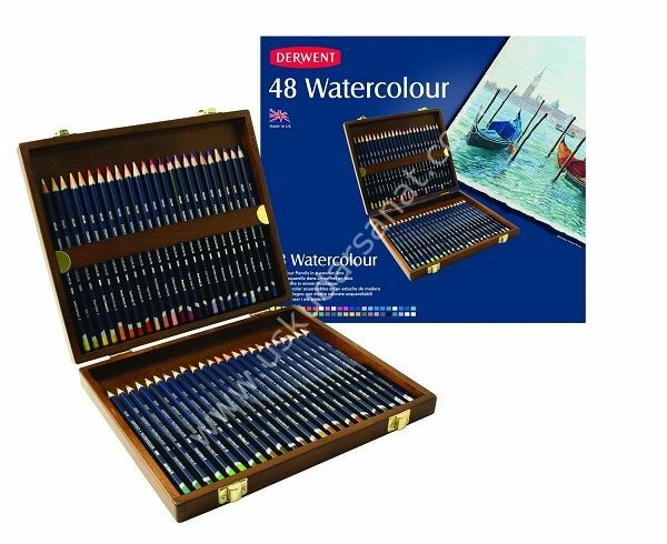 Derwent Watercolour Suluboya Kalemi 48'li Ahşap Set