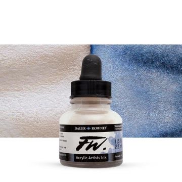 Daler Rowney Fw Acrylic Artisits Ink 29.5 ml Damlalıklı Cam Şişe Shimmering Blue 711