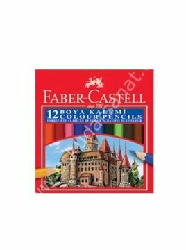 Faber Castell 12 Renk Yarım Boy Kurubuya Kalem Seti