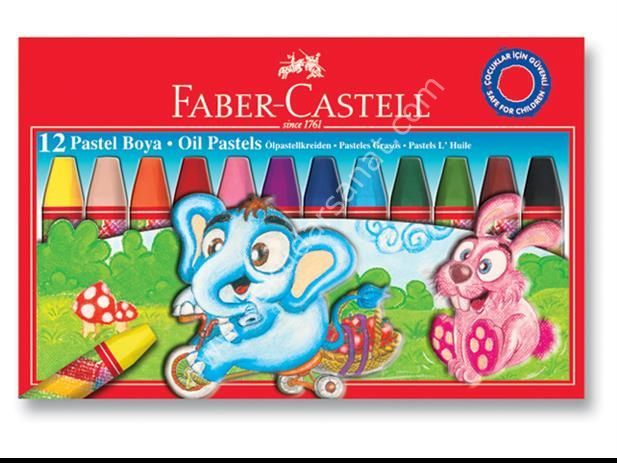 Faber Castell Pastel Boya 12 renk Karton Kutu Set