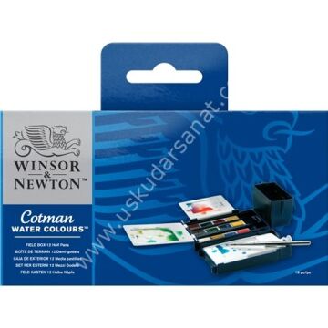 Winsor & Newton Cotman Tablet Sulu Boya 12 Renk