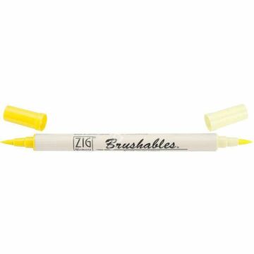 Zig Brushables 2 Renk Tonu Fırça Uçlu Marker Kalem 050 Pure Yellow