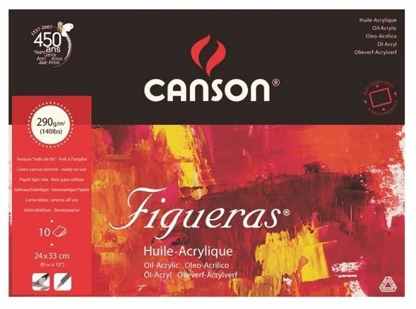Canson Figueras Yağlıboya-Akrilikboya Defteri 24x33 290gr