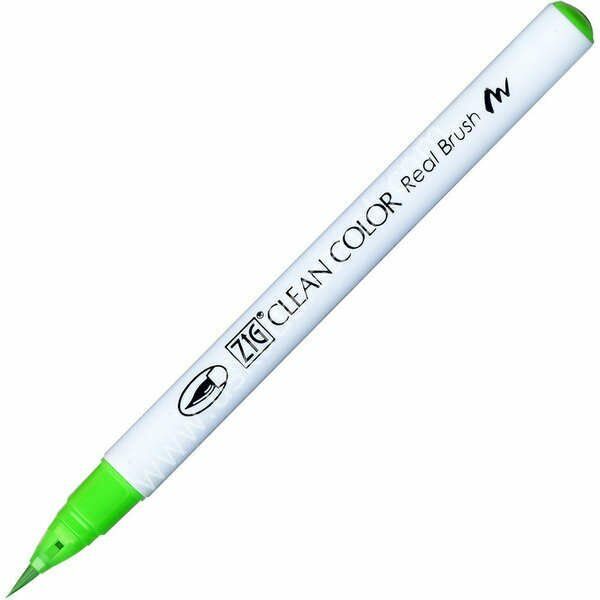 Zig Clean Color Real Brush Fırça Uçlu Marker Kalem 004 Fluorescent Green