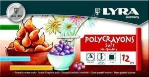 Lyra Polycrayons Soft Pastel 12 renk Art no:5651120