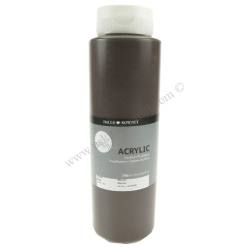 Daler Rowney Simply Akrilik Boya 750ml Brown