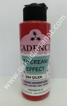 Cadence 3D Cream Effect Boya 250ml 354 Çilek