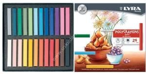 Lyra Polycrayons Soft - Toz Pastel 24 Renk