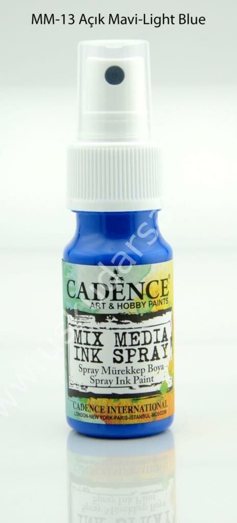 Cadence Mix Media Sprey Boya 25ml MM13 Açık Mavi