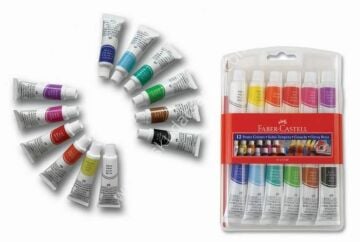 Faber Castell 12 Renk Tüp Guaj Boya 12x12ml