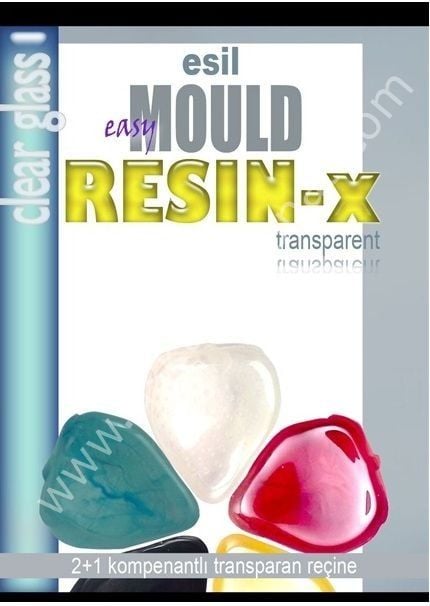 Easy Mould RESİN-X transparan reçine(Transparan mavi)  150ml