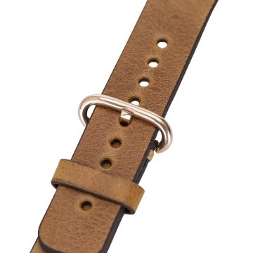 Apple Watch Uyumlu Deri Kordon 38-40-41mm Roma G19 Taba