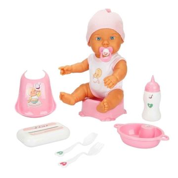 3823 Bebelou Bakım Zamanı Sesli Gülen Ağlayan Bebek 32 cm