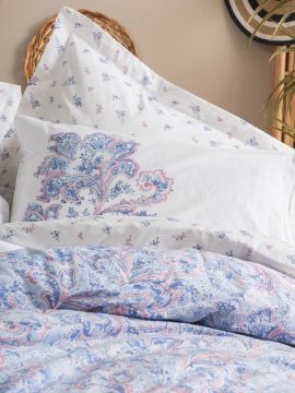 Cotton Box Bohem Nevresim Takımı Çift Kişilik Mapiya Mavi