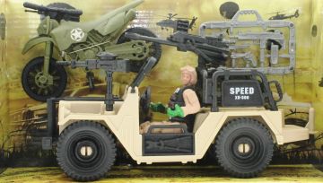 Combat Force Figür, Motor ve Jeep
