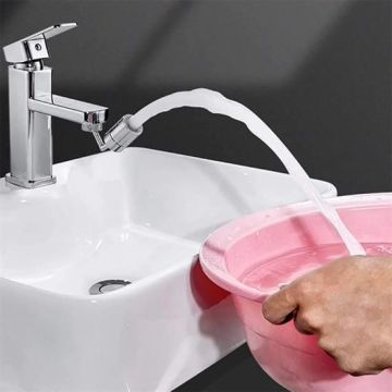 Krom Görünümlü Plastik Kolay Yerleştirilebilen Banyo Tuvalet Bahçe Fonksiyonlu Musluk Başlığı